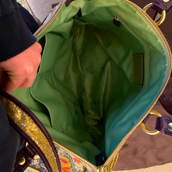 Coach Poppy Graffiti Appliqué Glam Tote - Picture 6 of 10